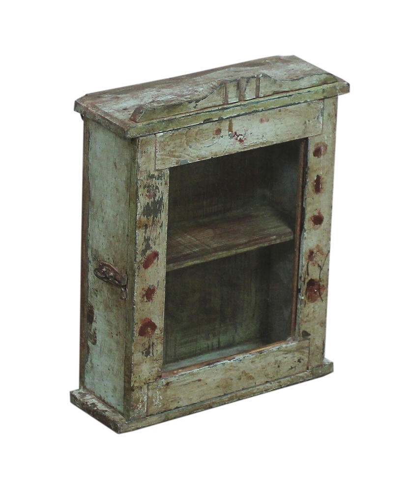 Vitrine murale en treck ancien