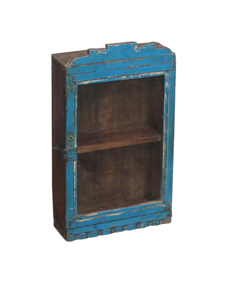 Vitrine murale en treck ancien