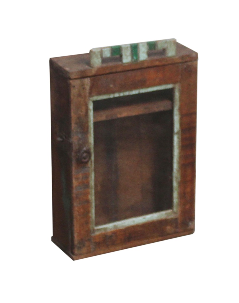 Vitrine murale en treck ancien