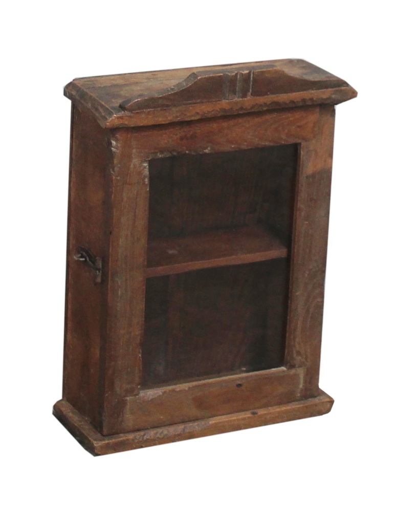 Vitrine murale en treck ancien