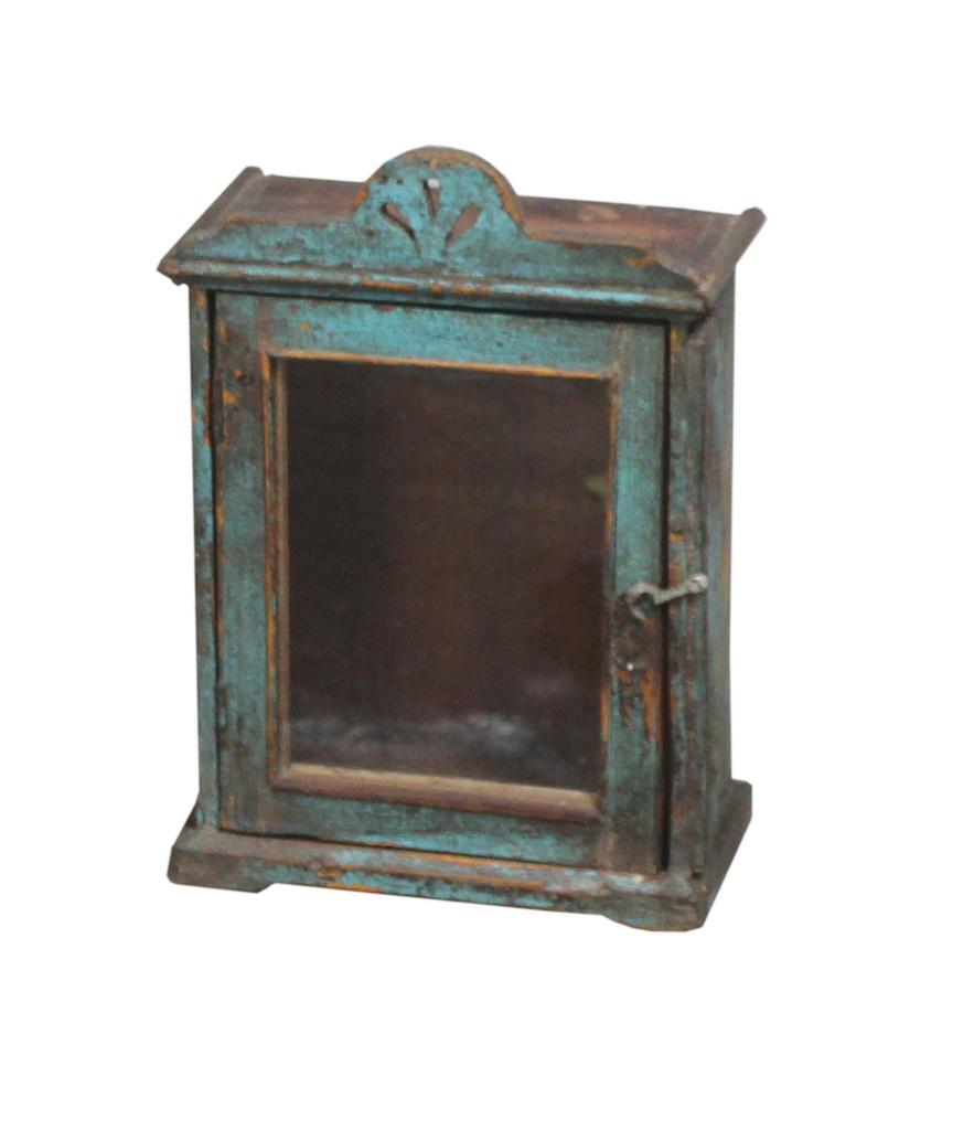 Vitrine murale en treck ancien