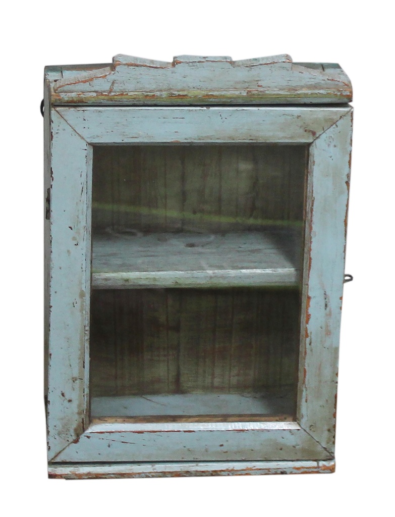 Vitrine murale en treck ancien