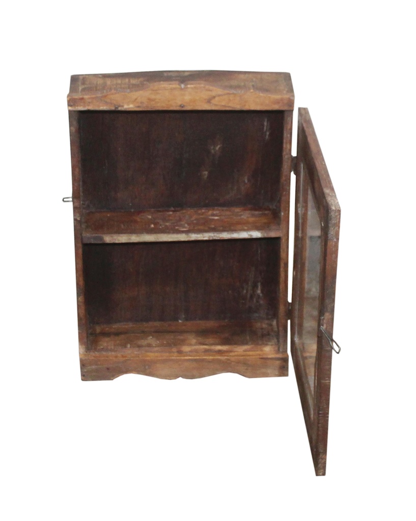 Vitrine murale en treck ancien