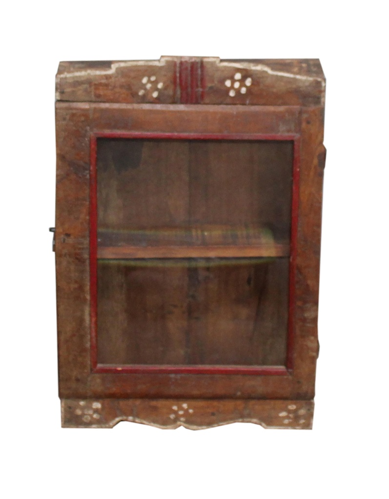 Vitrine murale en treck ancien