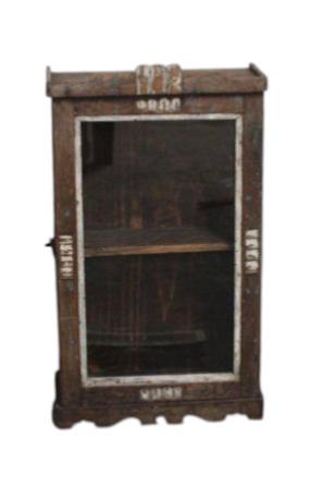 Vitrine murale en treck ancien