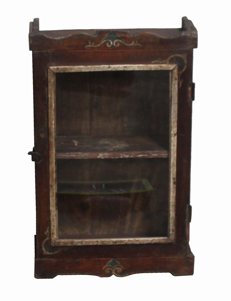 Vitrine murale en treck ancien