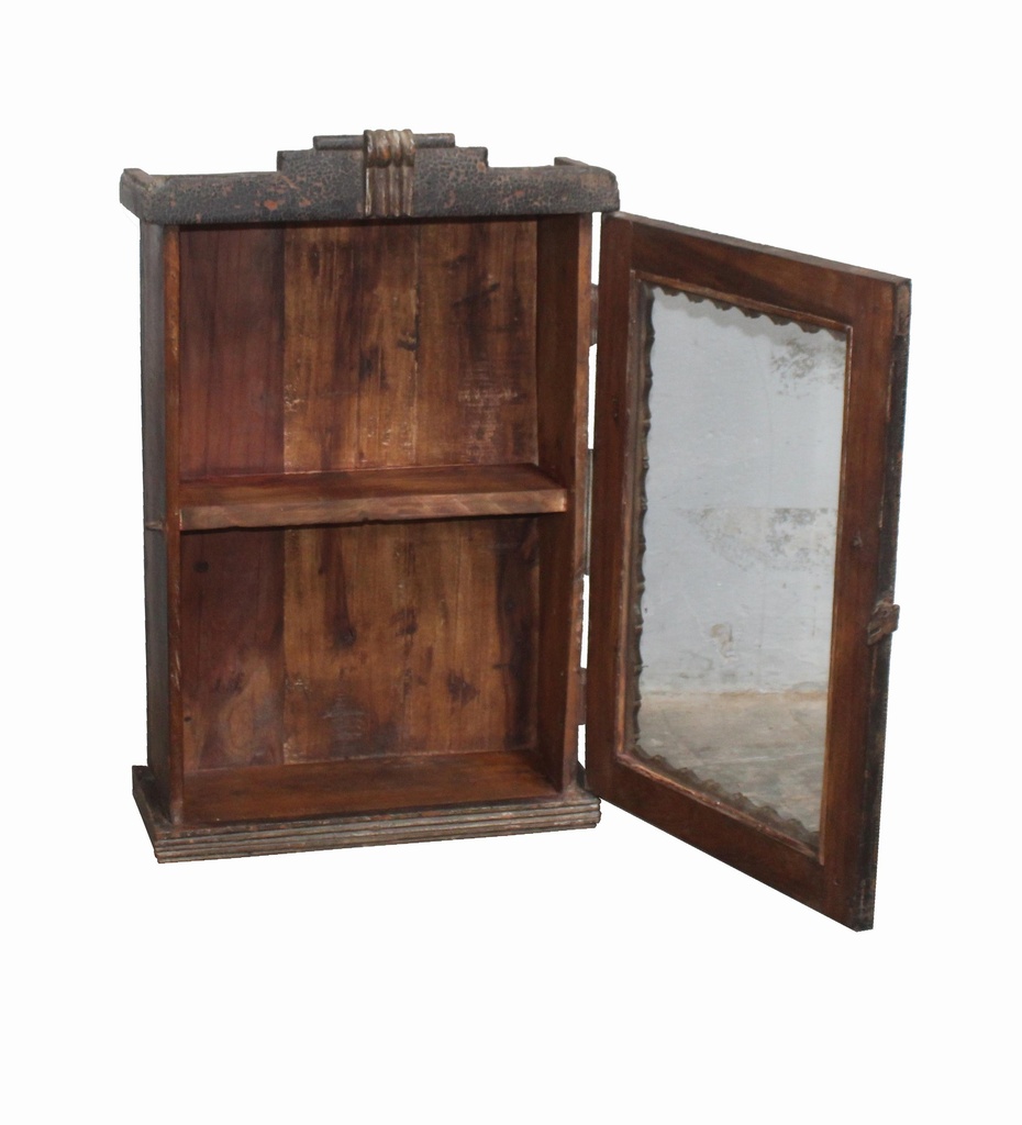 Vitrine murale en treck ancien