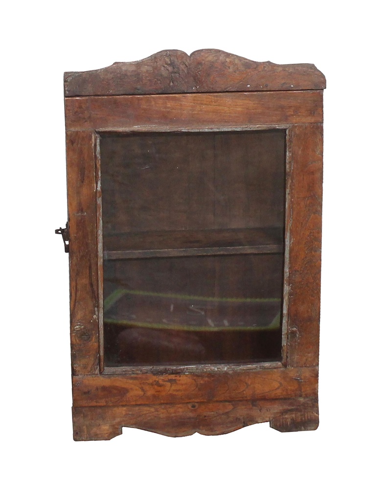 Vitrine murale en treck ancien