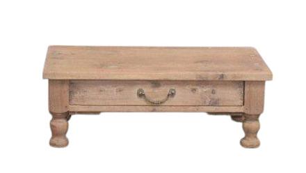Table d'appoint 1 tiroir en teck ancien