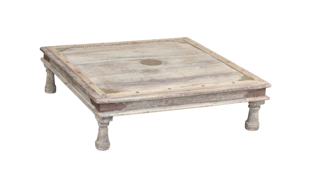 Table d'appoint Bajot en teck ancien