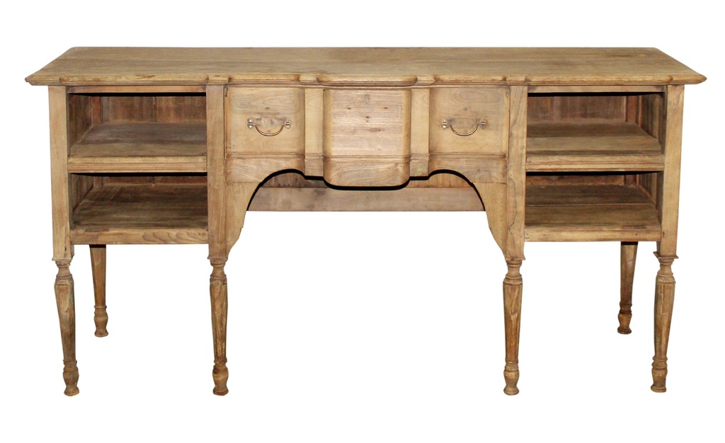 Desserte 2 tiroirs en teck ancien