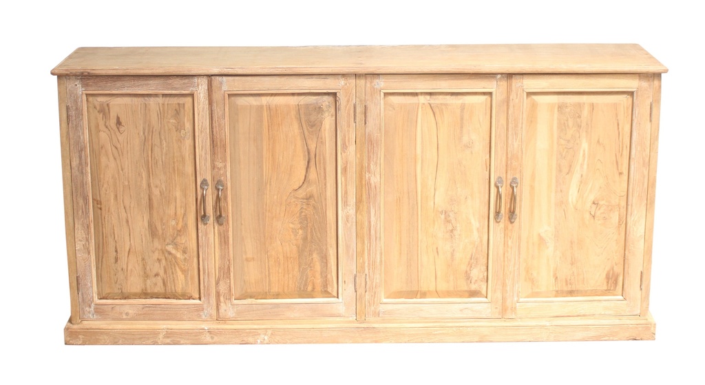 Sideboard 4 portes en teck ancien