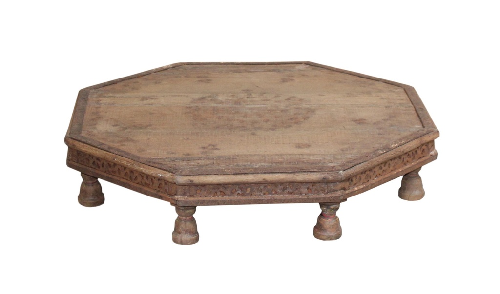 Table d'appoint Bajot en teck ancien
