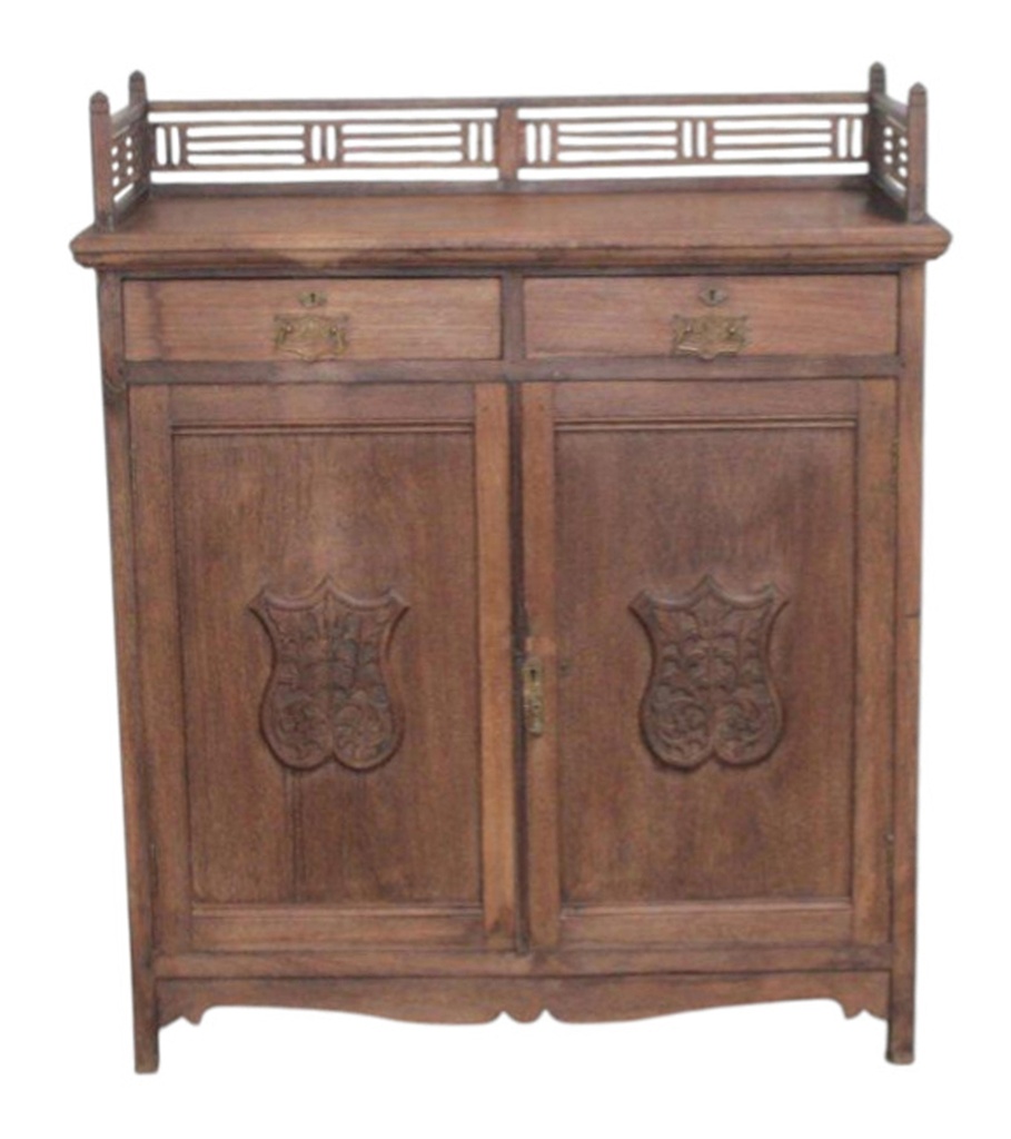 Buffet 2 portes & 2 tiroirs en teck ancien