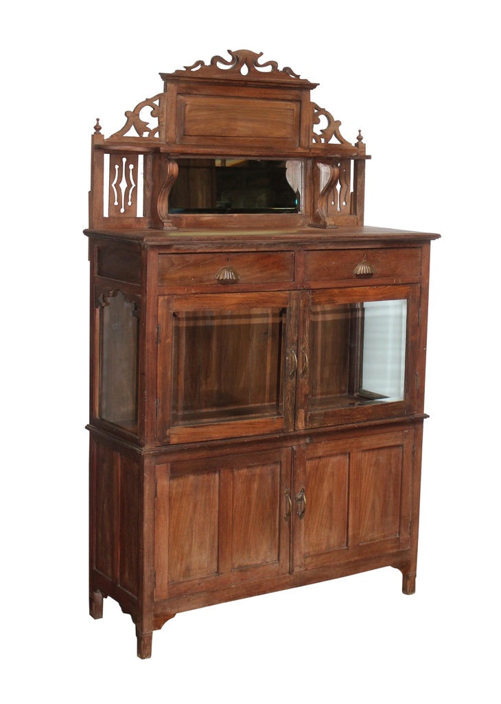 Buffet 4 portes & 2 tiroirs en teck ancien