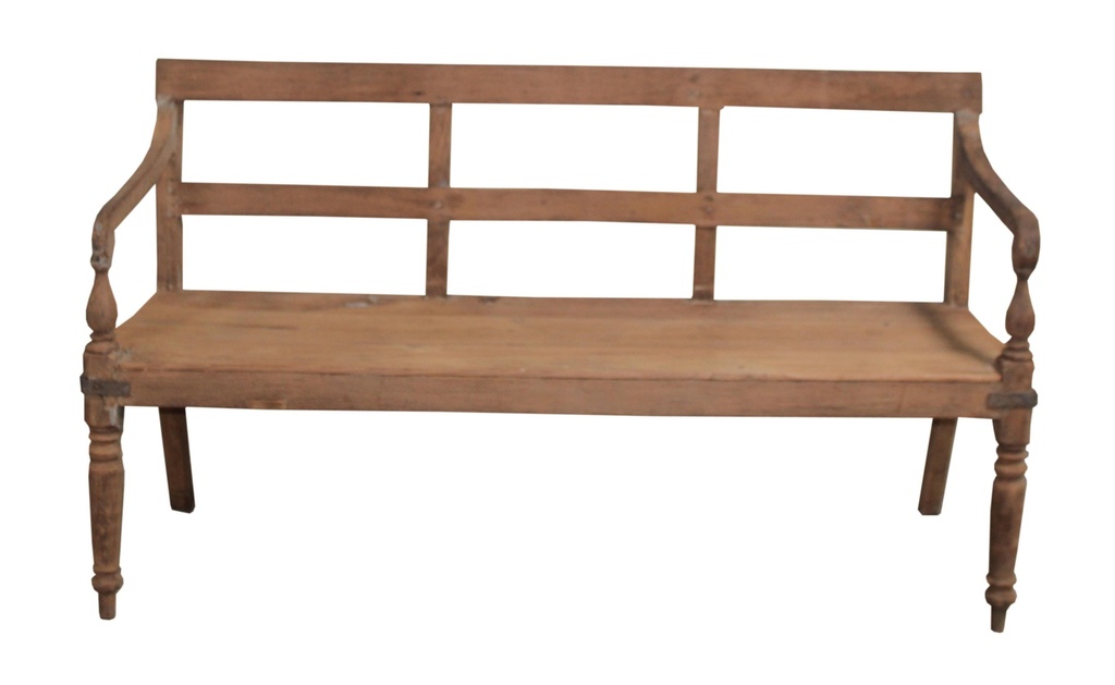 Banc 2 places en teck ancien