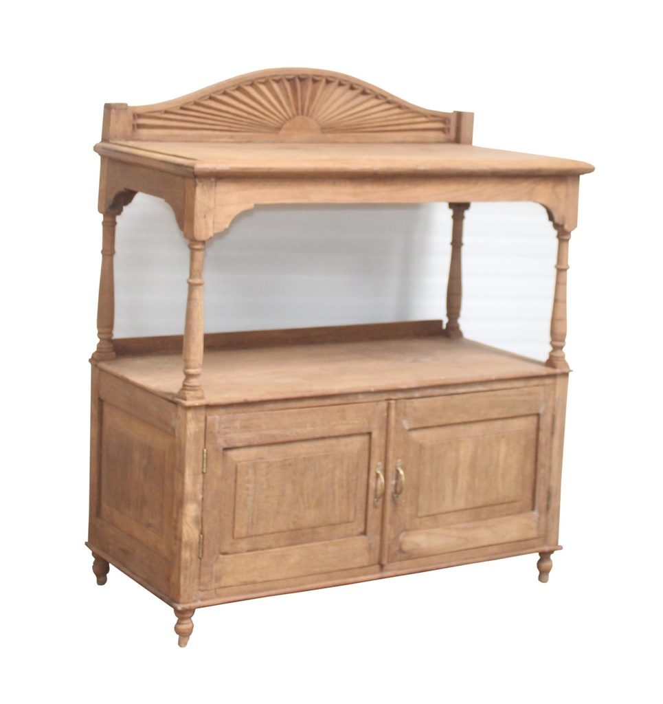 Desserte 2 portes en teck ancien