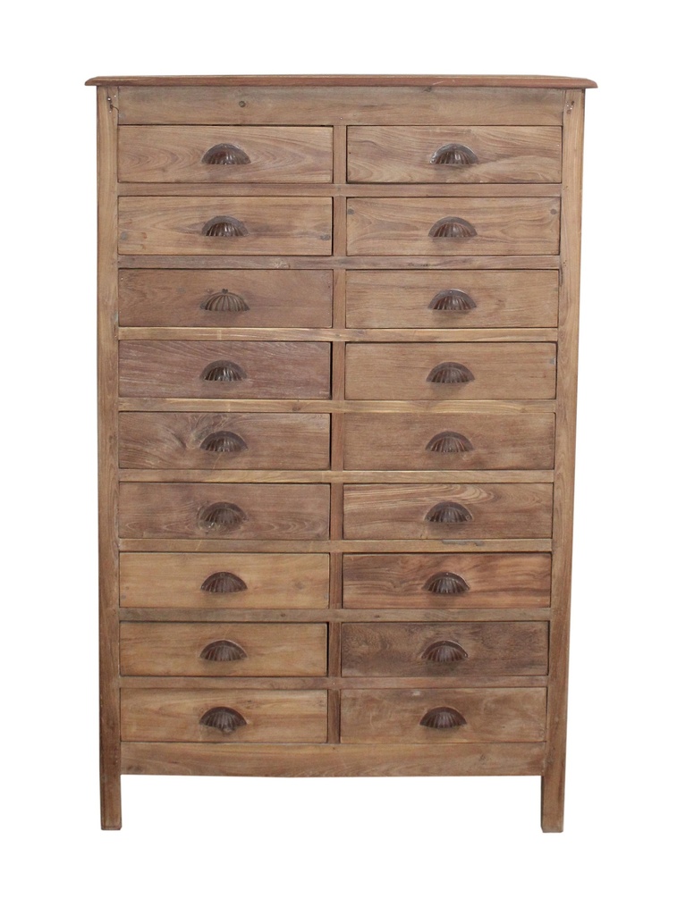 Meuble à tiroirs en teck ancien