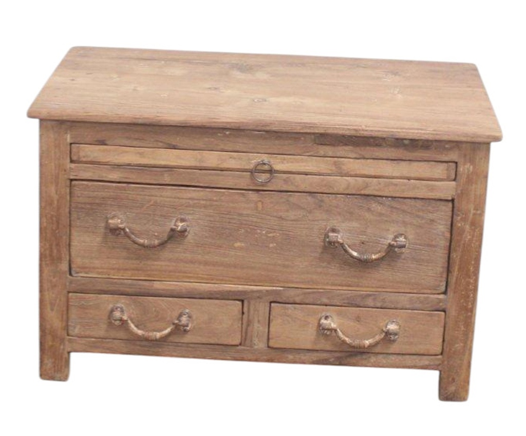 Chevet 3 tiroirs en teck ancien