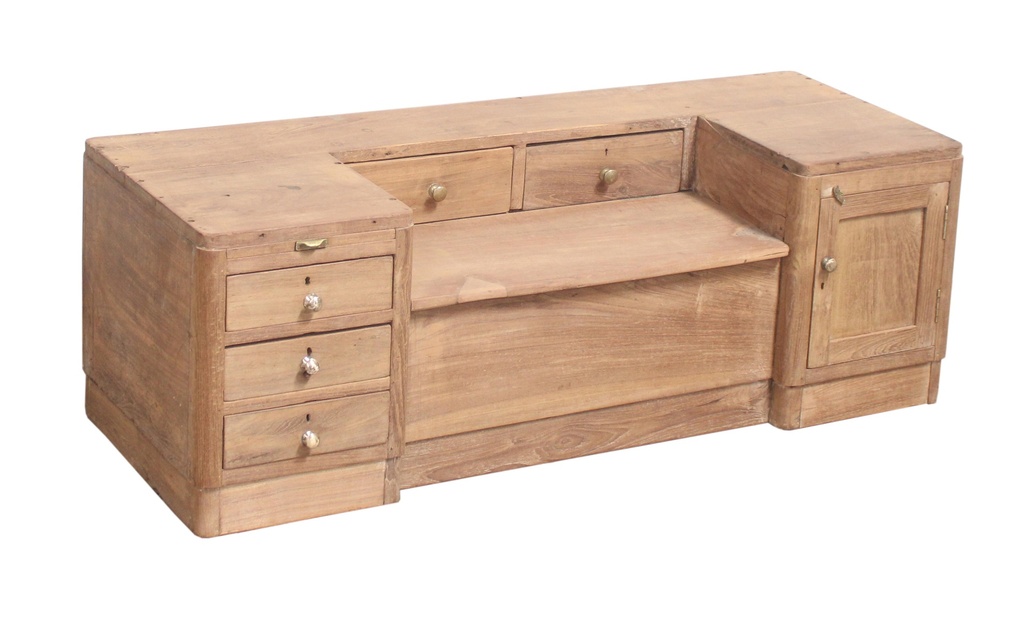 Meuble d'entrée en teck ancien