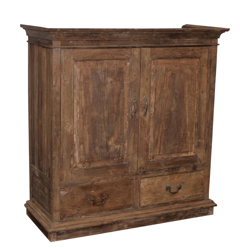 Buffet 2 portes & 2 tiroirs en teck ancien