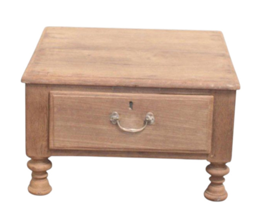 Table d'appoint 1 tiroir en teck ancien