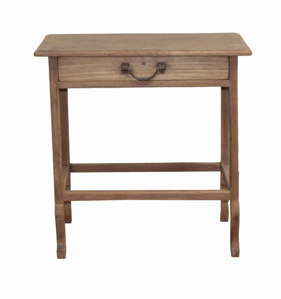 Console 1 tiroir en teck ancien