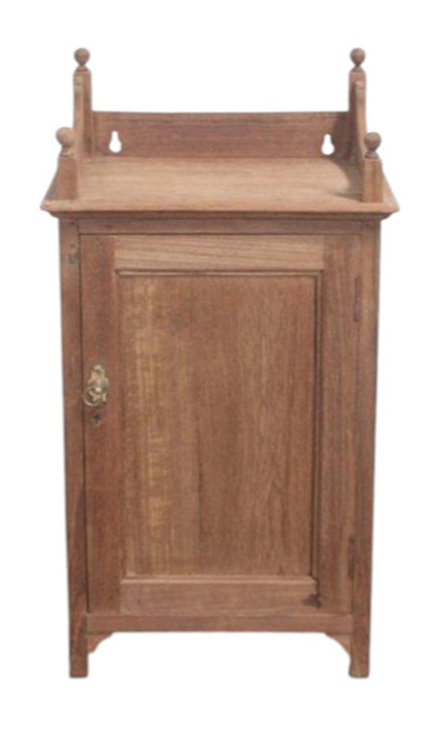 Chevet 1 porte en teck ancien