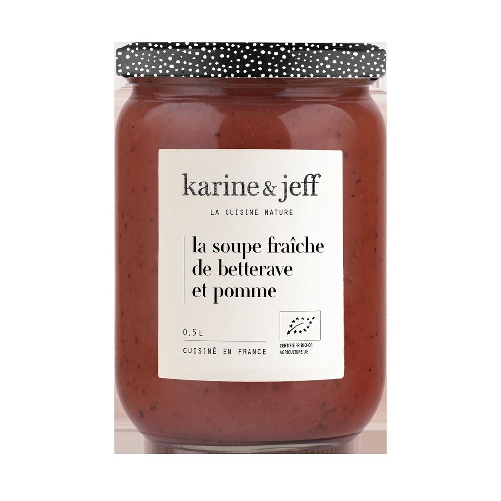 Soupe fraiche de betterave et pomme