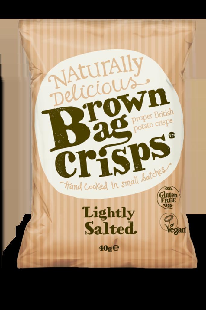 Chips de pommes de terre légèrement salés 