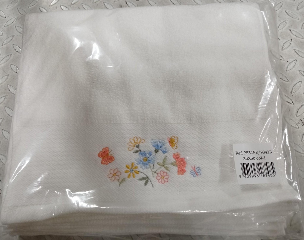 Serviette Invité Broderie 30x50cm