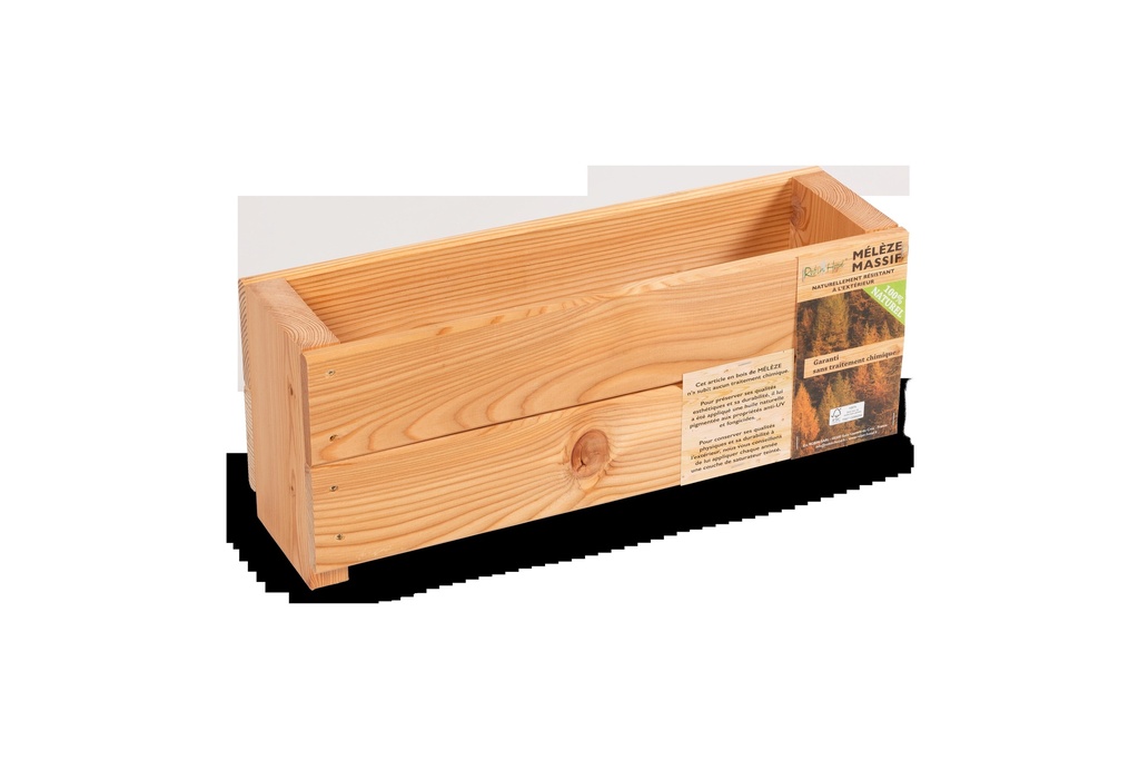 Jardinière primevère mélèze huilé 50