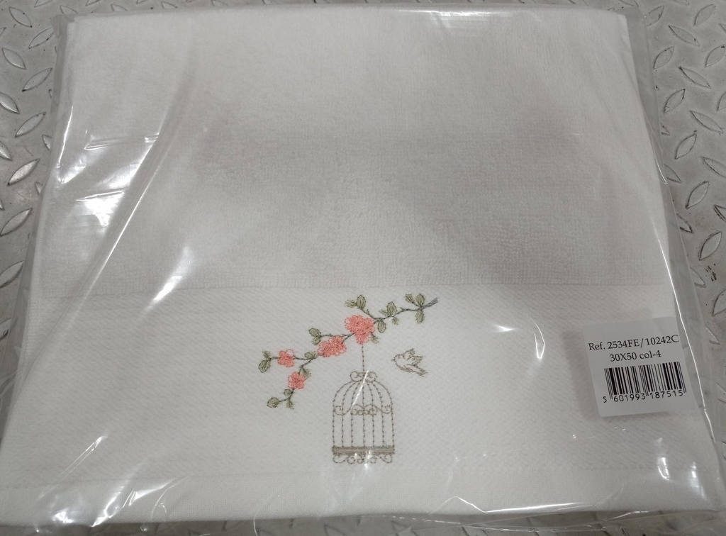 Serviette Invité Broderie 30x50cm