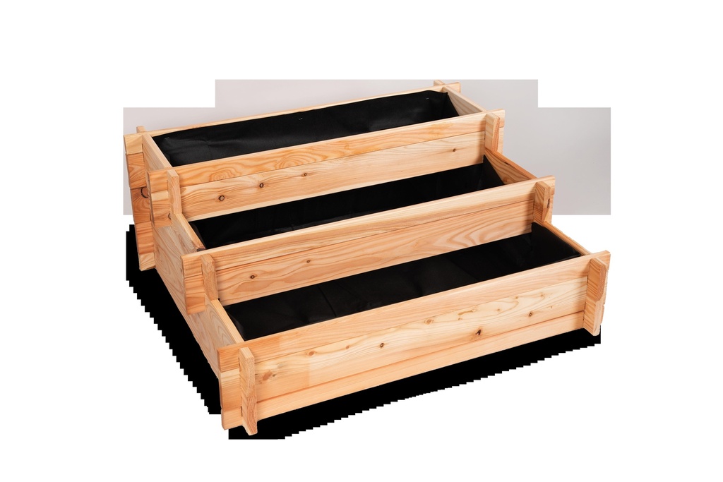 Escalier à légumes avec feutre mélèze brut 100