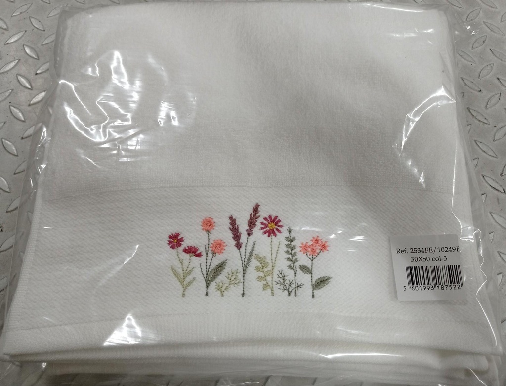 Serviette Invité Broderie 30x50cm