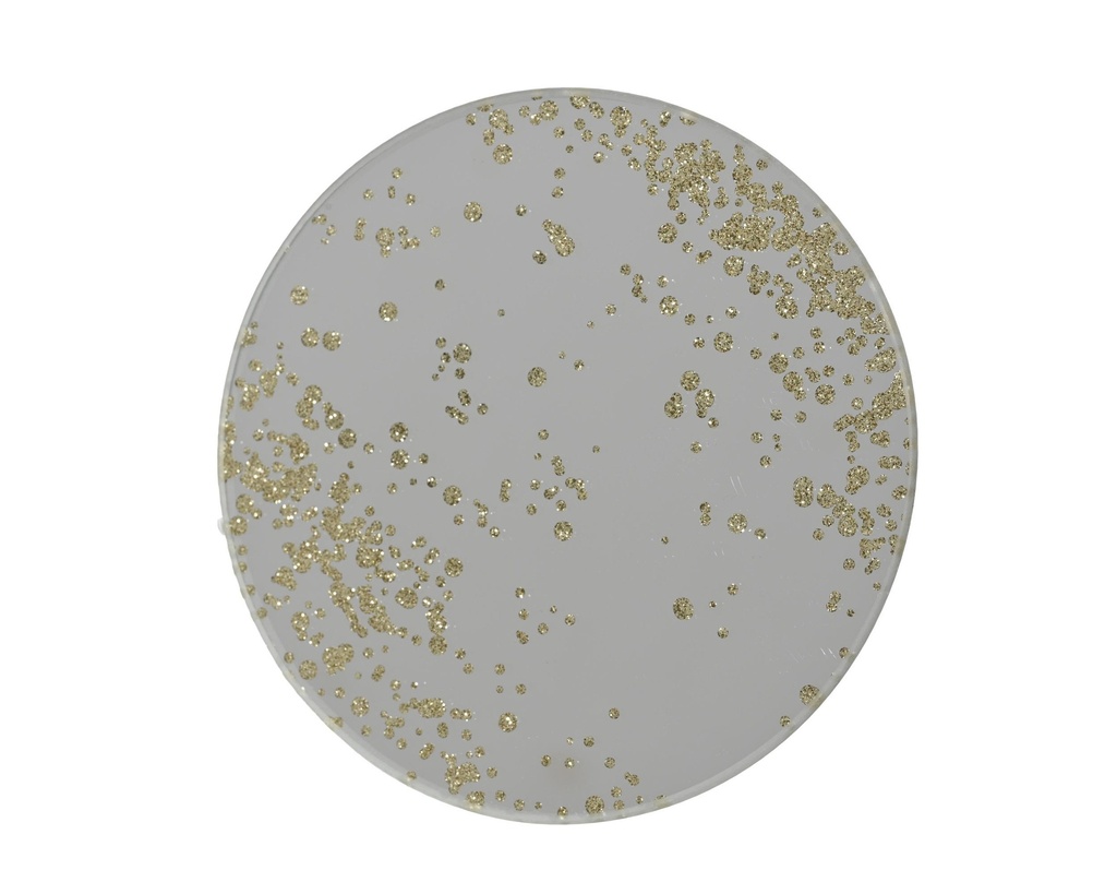 Miroir pour bougies argent