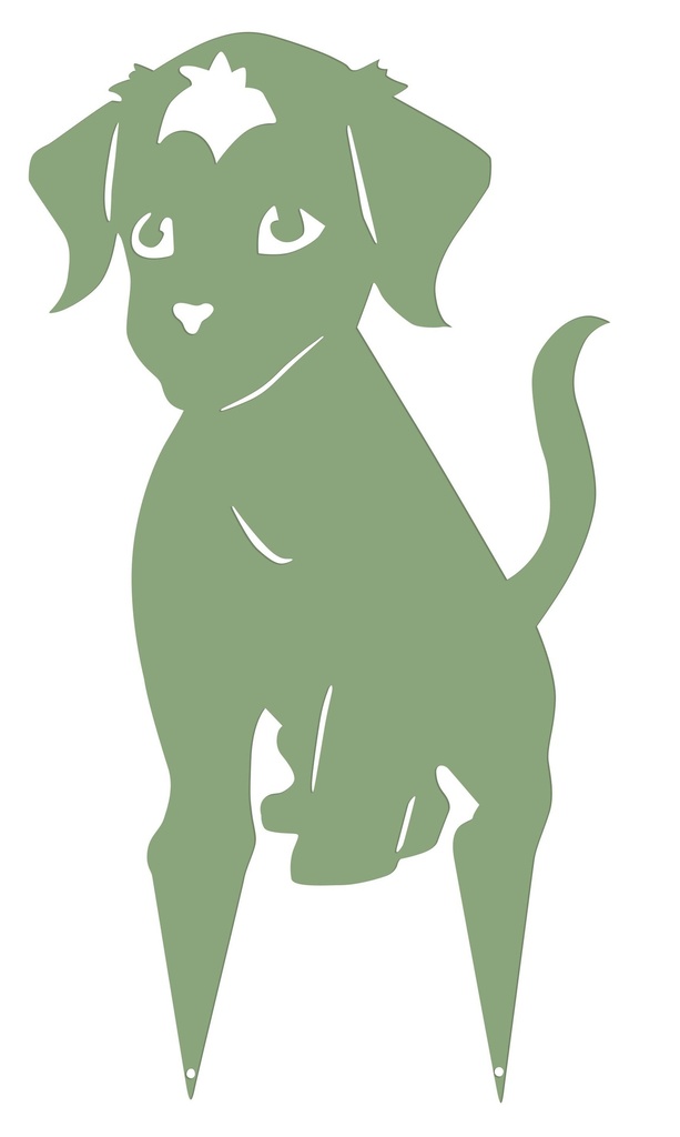 Figurine à piquer Chiot 20 x 36,5 cm