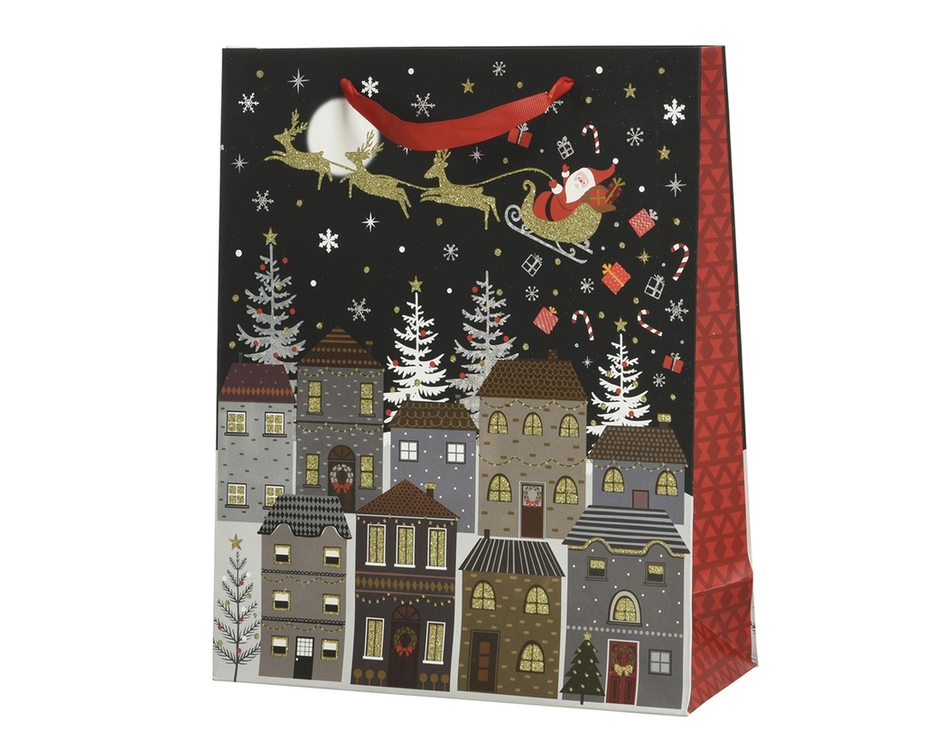 Sac cadeaux Père Noël en traineau