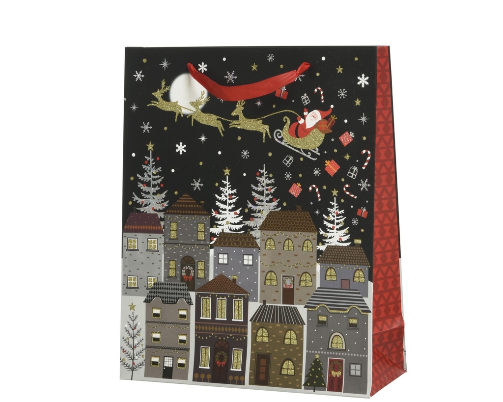 Sac cadeaux Père Noël en traineau