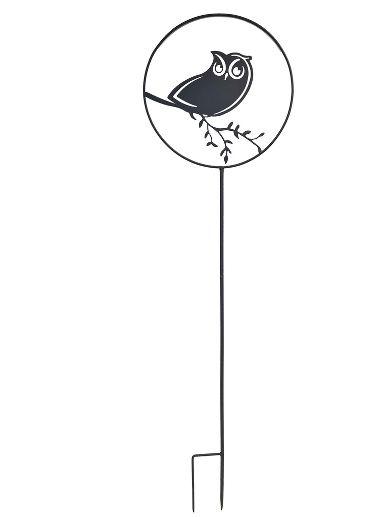 Déco de jardin à piquer Hibou 35 x 122,5 cm 