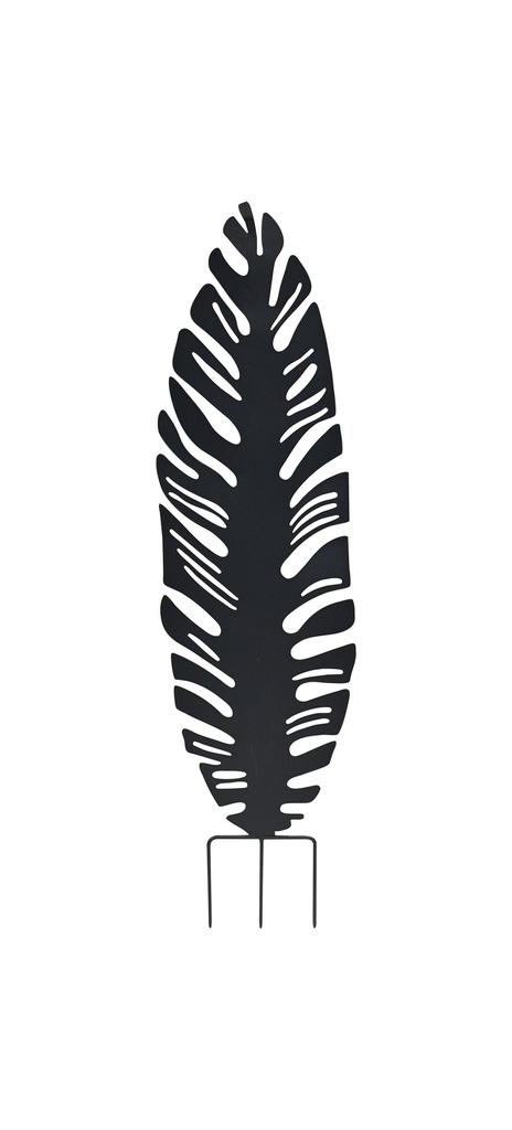 Déco en métal à planter Feuille 30x100 cm 