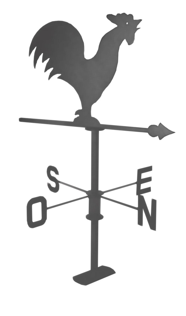 Girouette coq 45x74cm
