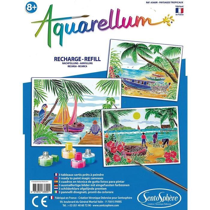 Aquarellum gm recharge paysages tropicaux