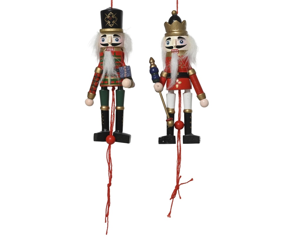 Nutcracker articulé en bois à suspendre