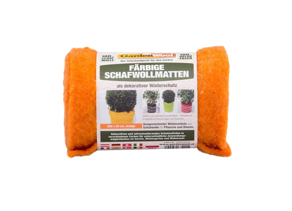 Natte de protection hivernale couleur orange