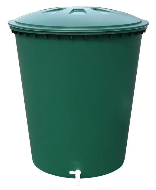 Cuve Cylindrique 510L Verte Avec Couvercle Et Robinet