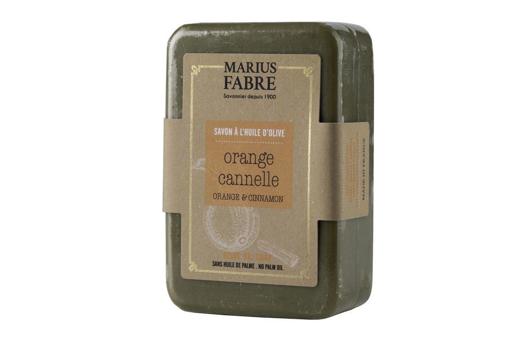 Savonnette 250g ecorces d'orange et cannelle sans palme BIEN ETRE
