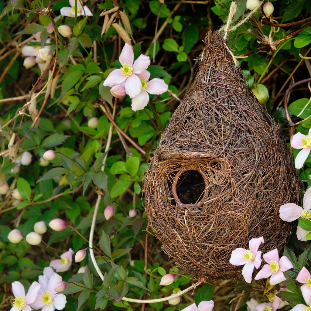 Nichoir géant en poche pour petits oiseaux