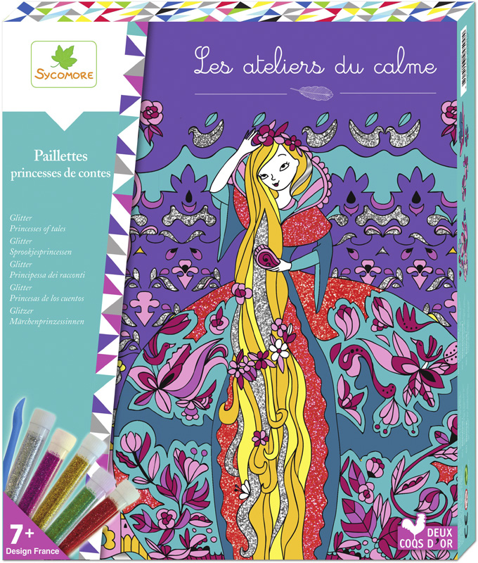 Ateliers du calme - paillettes princesses de contes