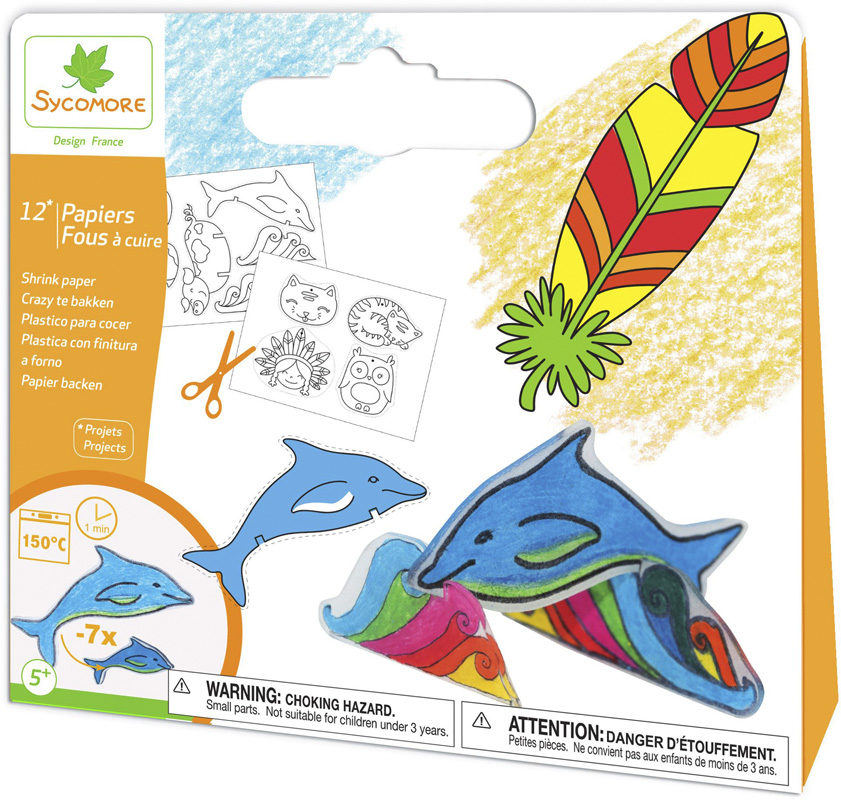 Pochette - 12 papiers fous mixte